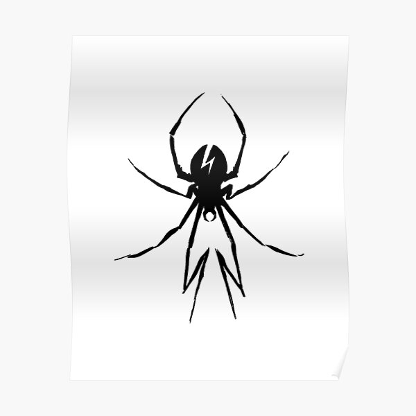 Black Spider MCR Poster RB1810 product Offical mychemicalromance Merch