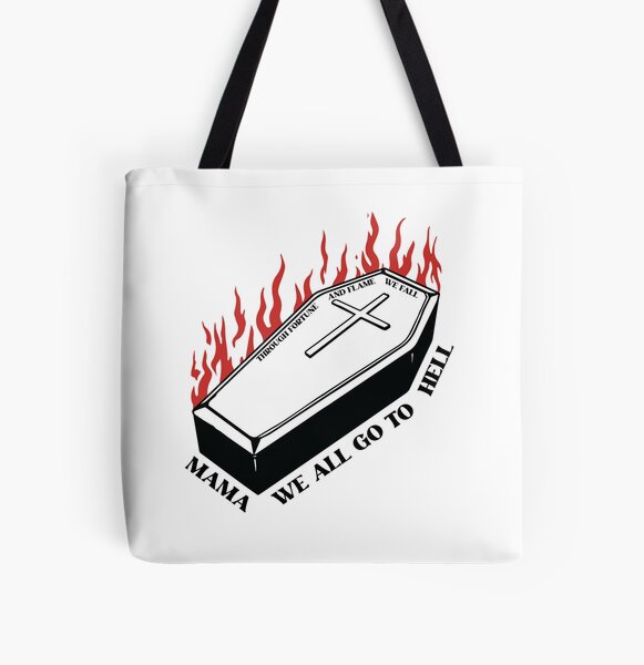 Through Fortune And Flame We Fall - MCR All Over Print Tote Bag RB1810 product Offical mychemicalromance Merch