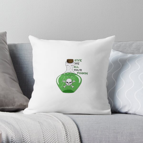 Give Me All Your Poison - MCR Throw Pillow RB1810 product Offical mychemicalromance Merch