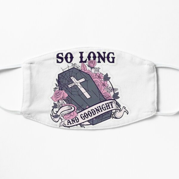 So Long And Goodnight MCR Flat Mask RB1810 product Offical mychemicalromance Merch