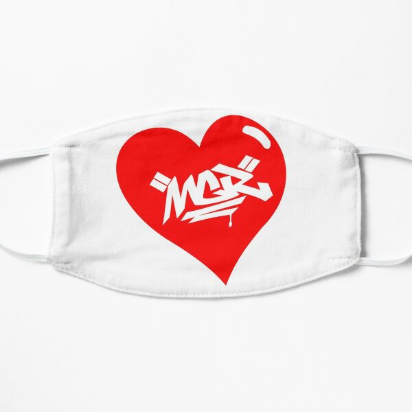 Love mcr red Flat Mask RB1810 product Offical mychemicalromance Merch